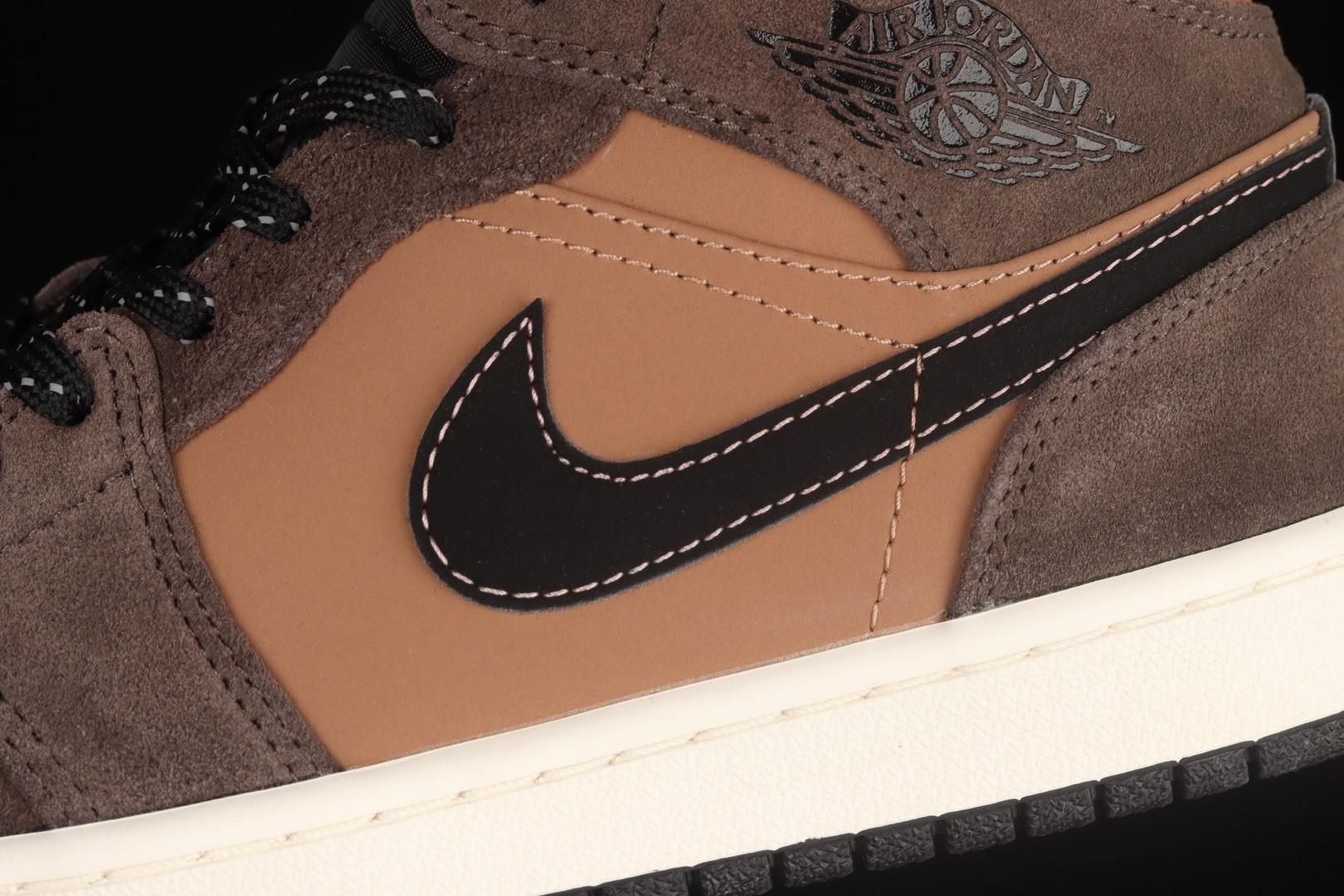 Air Jordan 1 AJ1 Mid - Dark Chocolate