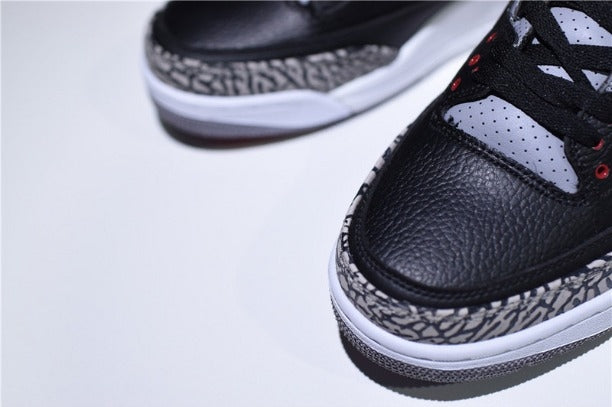NikeMens Air Jordan 3  AJ3 Retro - Black Cement