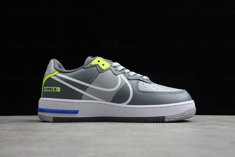 NikeAir Force 1 AF1 React - Wolf Grey