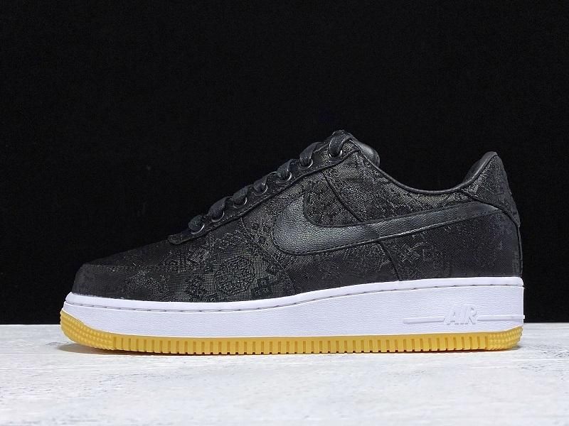 Fragment x CLOT x Air Force 1 - Black Silk