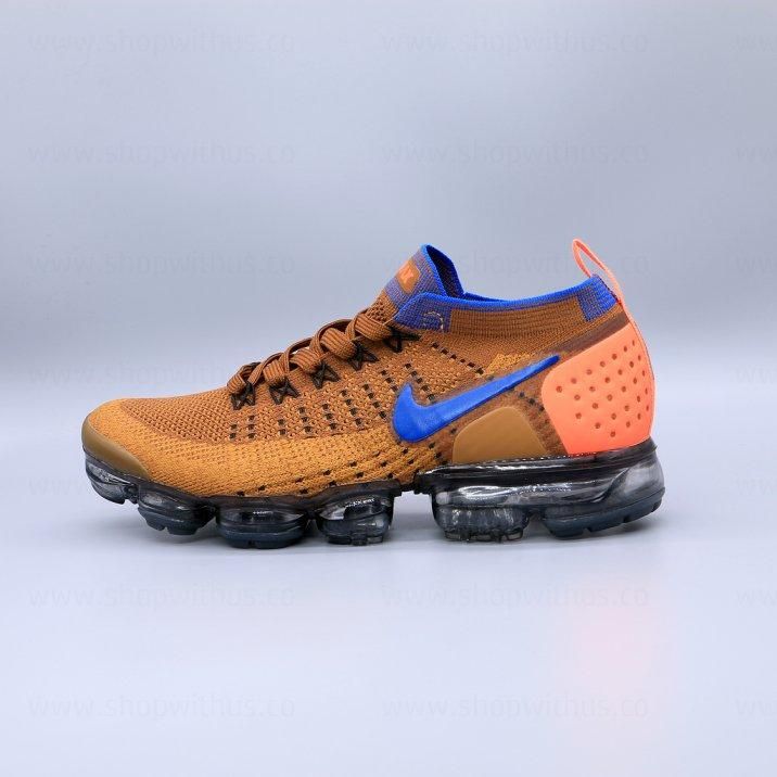 NikeAir VaporMax Flyknit 2 - Golden Beige/Racer Blue