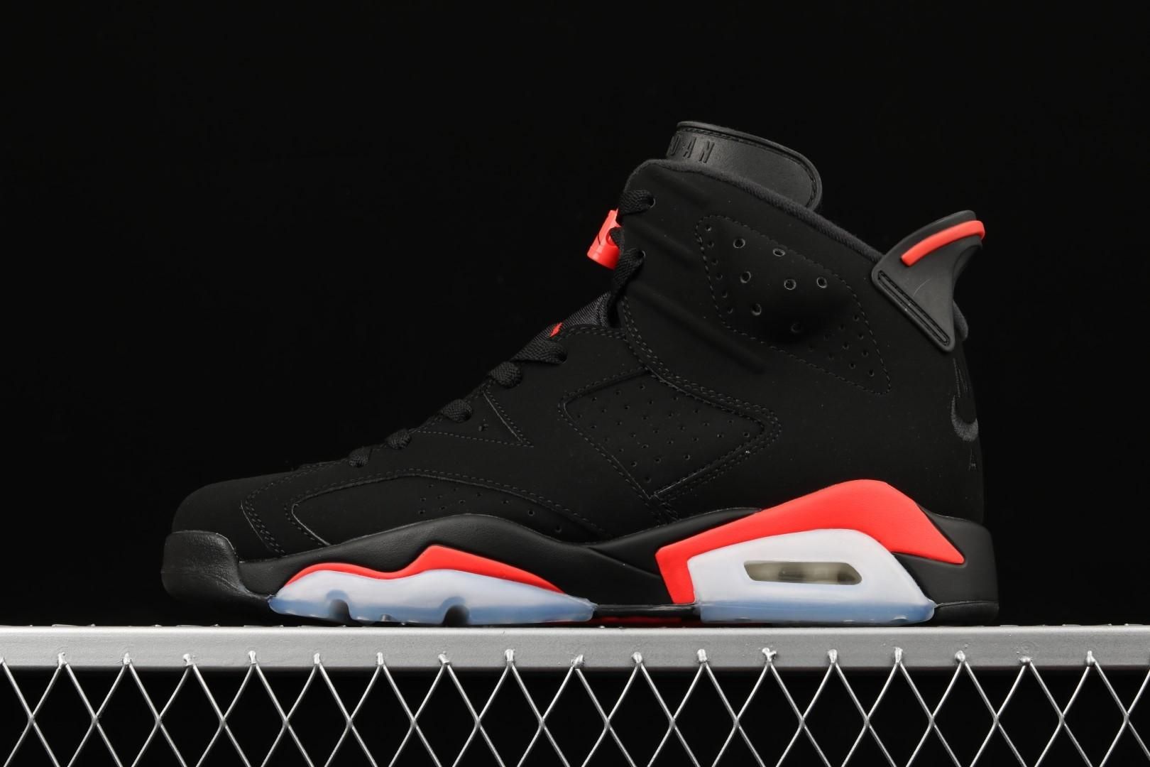 WMNS Air Jordan 6 AJ6 Retro Black - Infrared