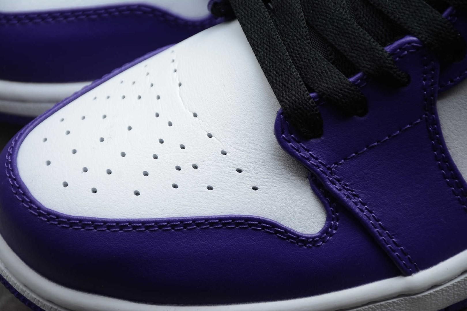 Air Jordan 1 AJ1 Low - Court Purple/White