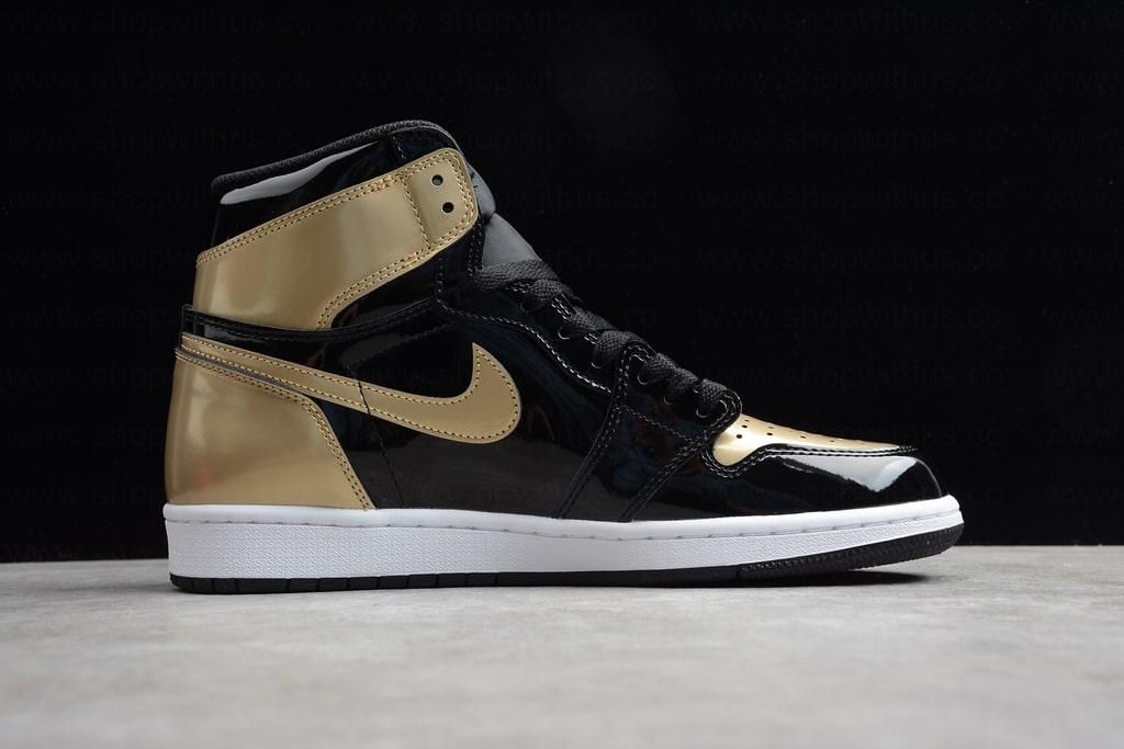 Air Jordan 1 AJ1 Retro High - Patent Gold Toe