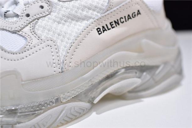 BalenciagaMen's Triple S Clear Sole - White