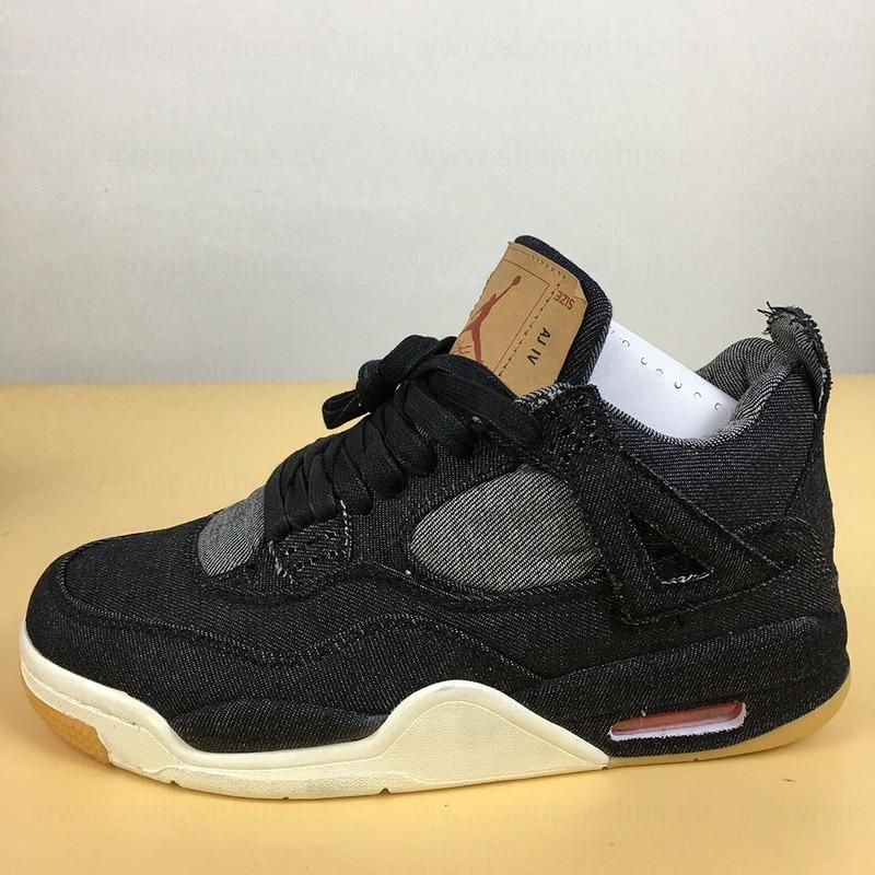 Levi's x Air Jordan 4 AJ4 Retro - Black Denim