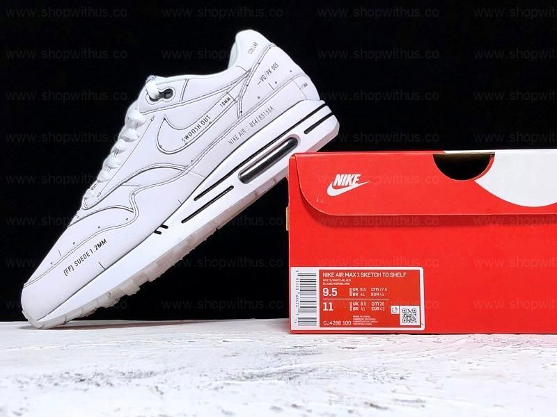 NikeAir Max 1 Tinker - Schematic White