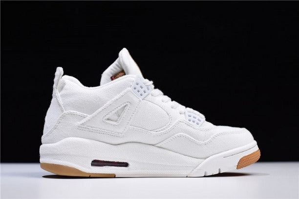 Levi's x Air Jordan 4 AJ4 Retro (Levi's Tag) - White Denim