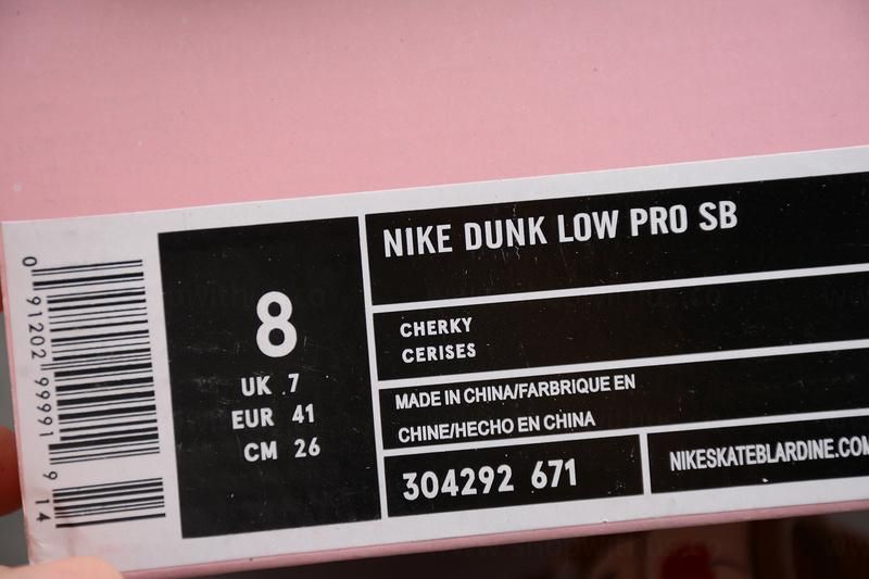 Stussy x NikeSB Dunk Low Pro - Cherry