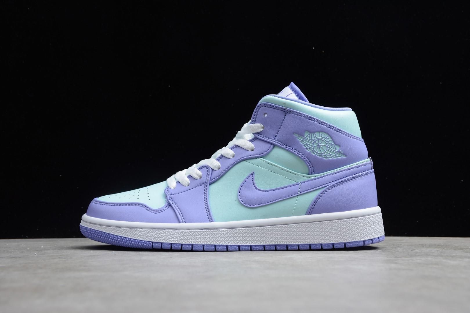 Air Jordan 1 AJ1 Mid - Purple Aqua