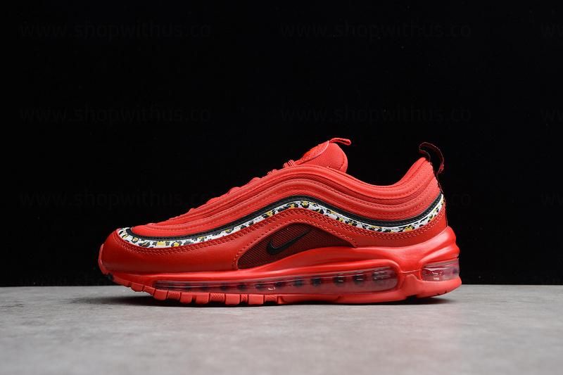 NikeMen's Air Max 97 Leopard Pack - Red