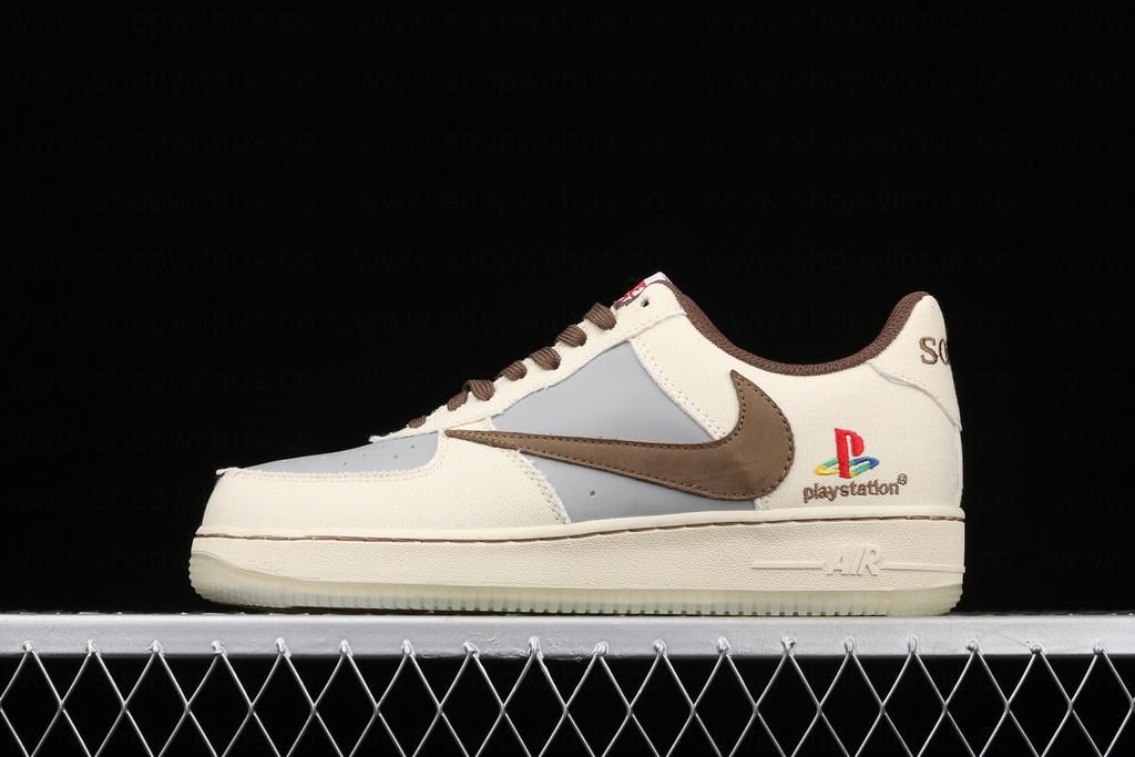 WMNS Travis Scott x PlayStation x NikeAir Force 1 Low - Charcoal grey