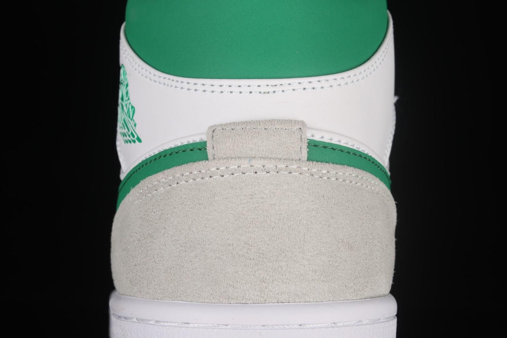 Air Jordan 1 AJ1 Mid  - Grey Pine Green