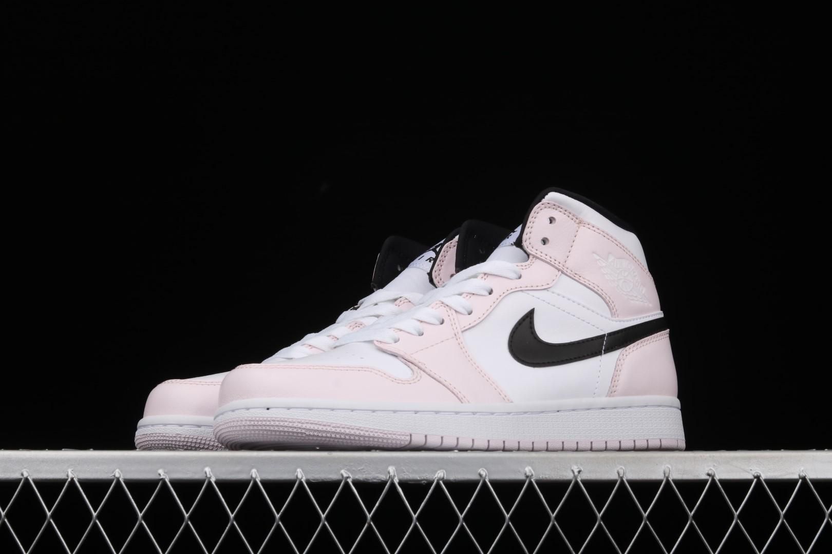 WMNS Air Jordan 1 AJ1 Mid Barely Rose