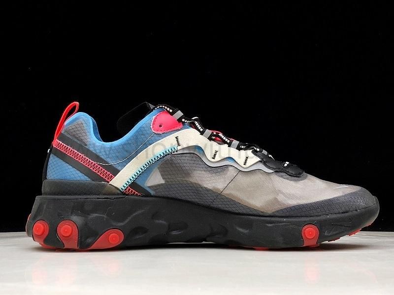 NikeMen's React Element 87 - Blue Chill/Solar Red