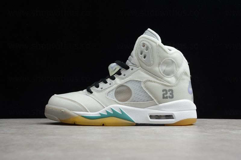 Off-White™ x Air Jordan 5 AJ5 - Grey White