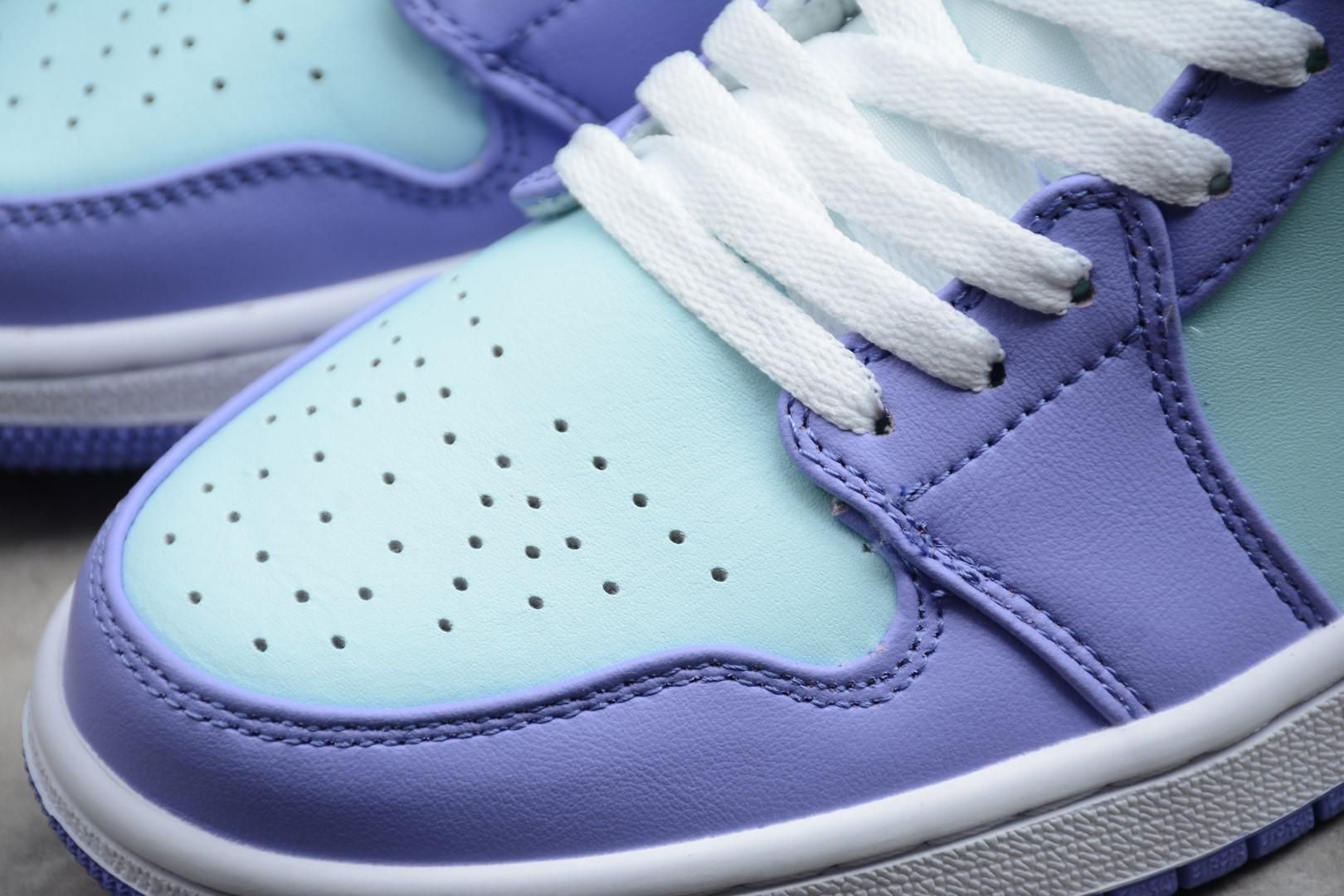 Air Jordan 1 AJ1 Mid - Purple Aqua