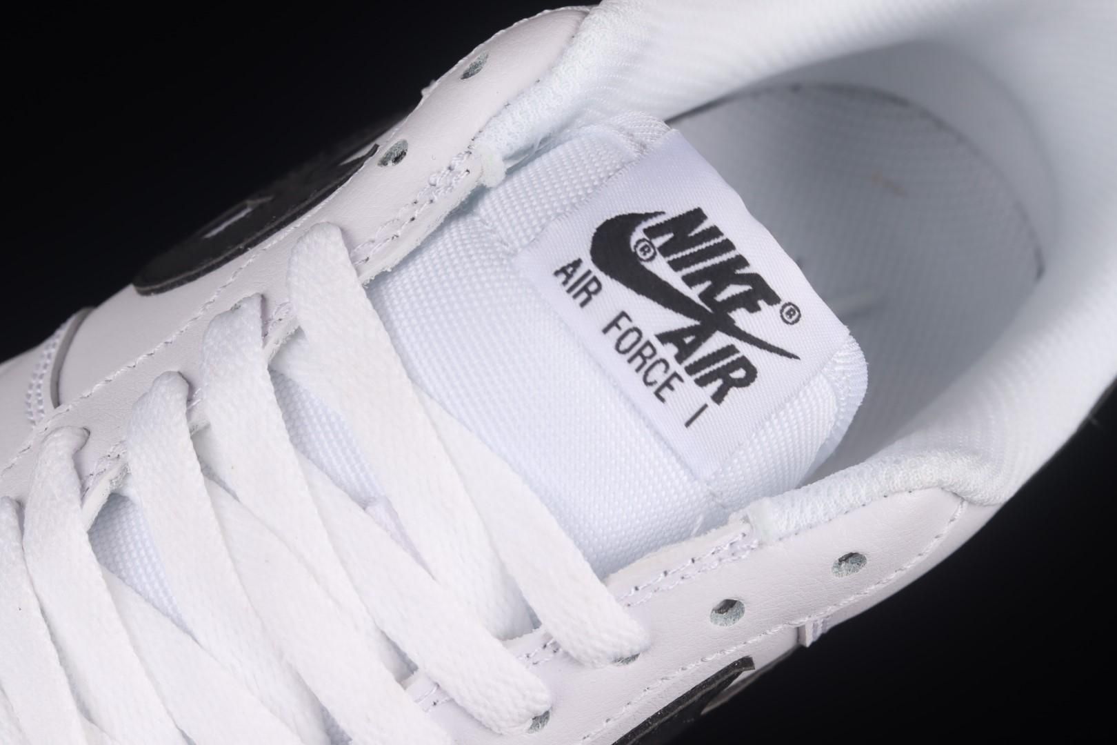 NikeMens Air Force 1 AF1 Low '07 FM - Cut Out Swoosh White/Black