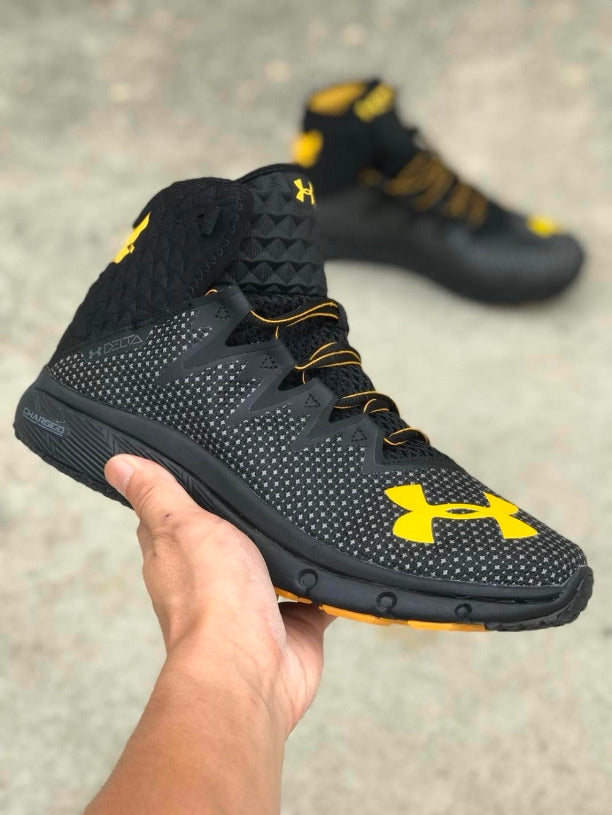 Project Rock x Under Armour Delta Training Shoes - Black/Yellow