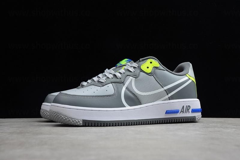 NikeAir Force 1 AF1 React - Wolf Grey