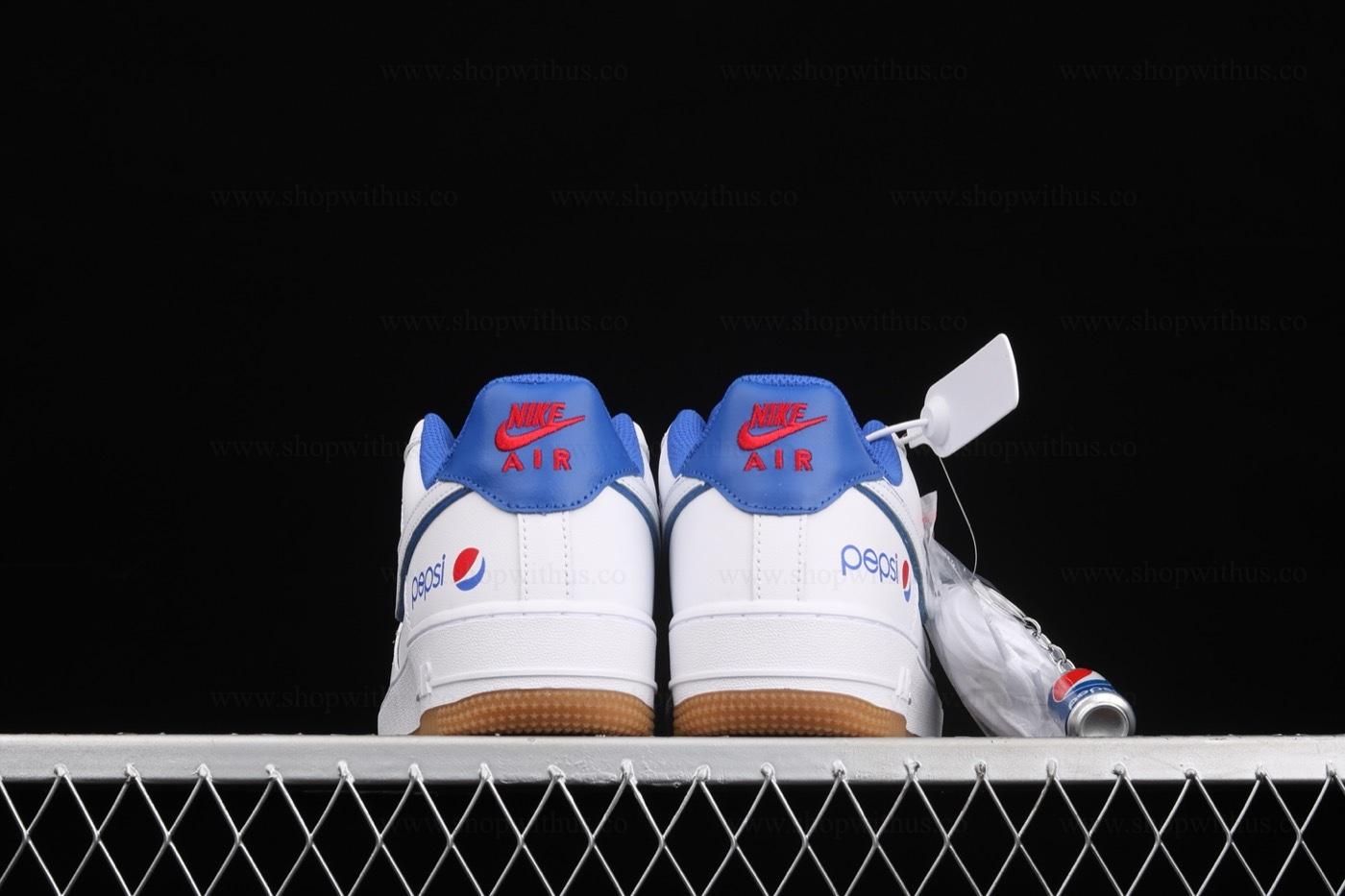 Pepsi x NikeAir Force 1 AF1 Low - White/Royal Blue