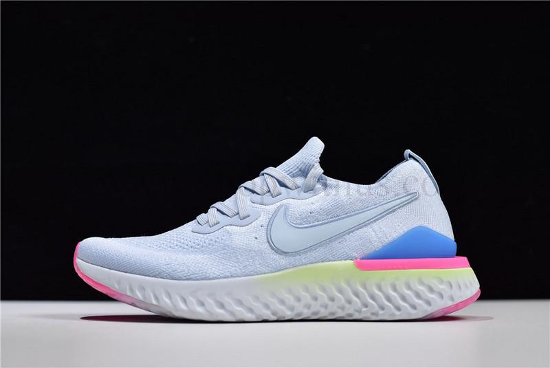 NikeMen's Epic React Flyknit 2 - Hydrogen blue/Lime blast