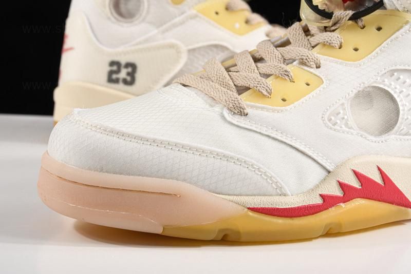 OFF-WHITE x Air Jordan 5 AJ5 Retro - Sail