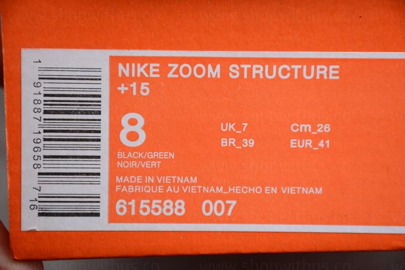 NikeMen's Air Zoom Structure 15 - Green