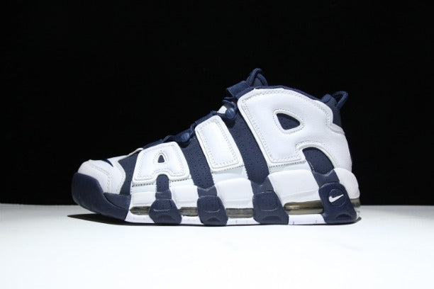 NikeAir More Uptempo Mid Basketball Shoe - Olympic