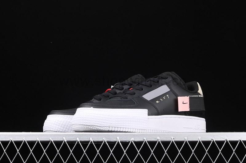 NikeUnisex Air Force 1 AF1 Low Type - Black