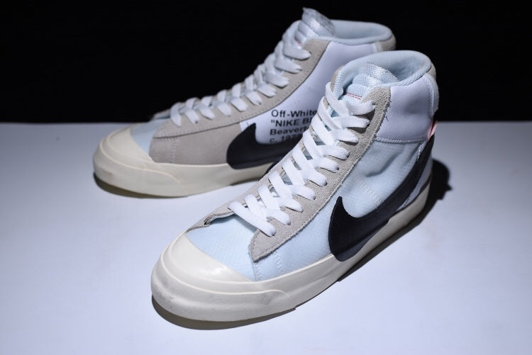 The 10: OFF-WHITE x NikeMen's Blazer Mid - White/Black-Muslin