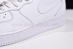 (Real Leather OG)Nike✔️Air Force 1 AF1 MID '07  - All White
