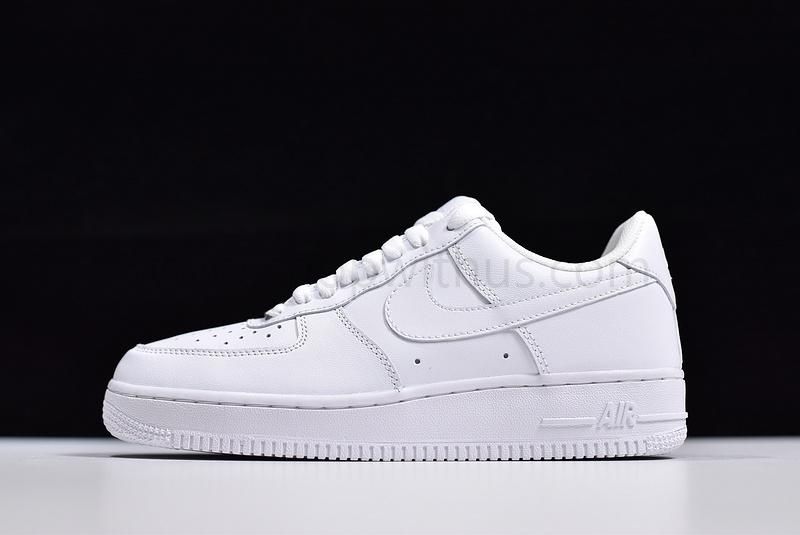 (Real Leather)NikeAir Force 1 AF1 07 - Triple White