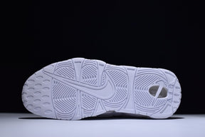 NikeAir More Uptempo Mid Basketball Shoe - Triple White