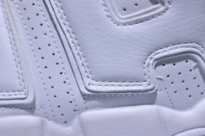 NikeAir More Uptempo Mid Basketball Shoe - Triple White