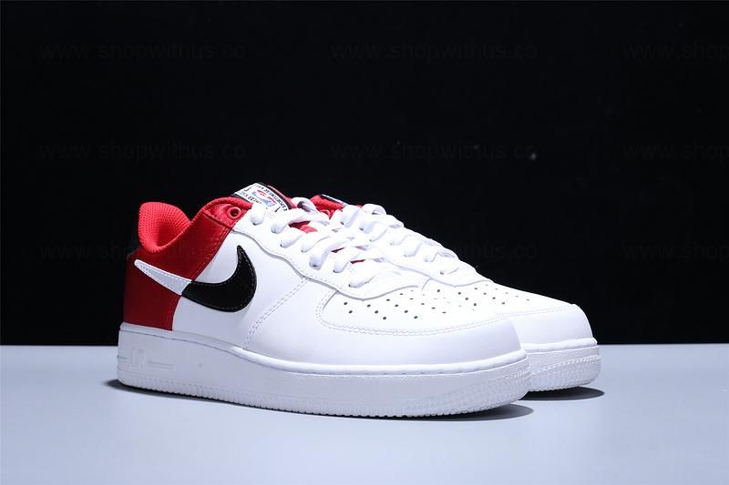 NikeAir Force 1 AF1 Low NBA - White/Red