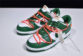 Off-White x NikeSB Dunk Low - Pine Green