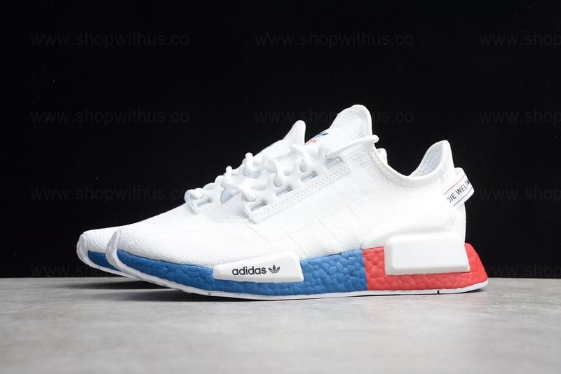 adidasNMD R1 v2 - White/Red/Blue