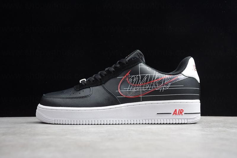 NikeAir Force 1 AF1 Low - Script Black