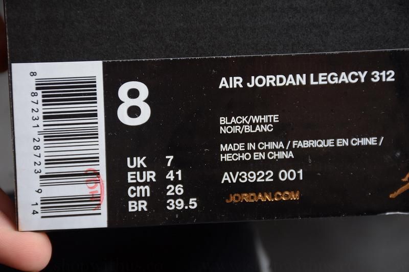 Don C x Air Jordan Legacy 312 - Black Cement