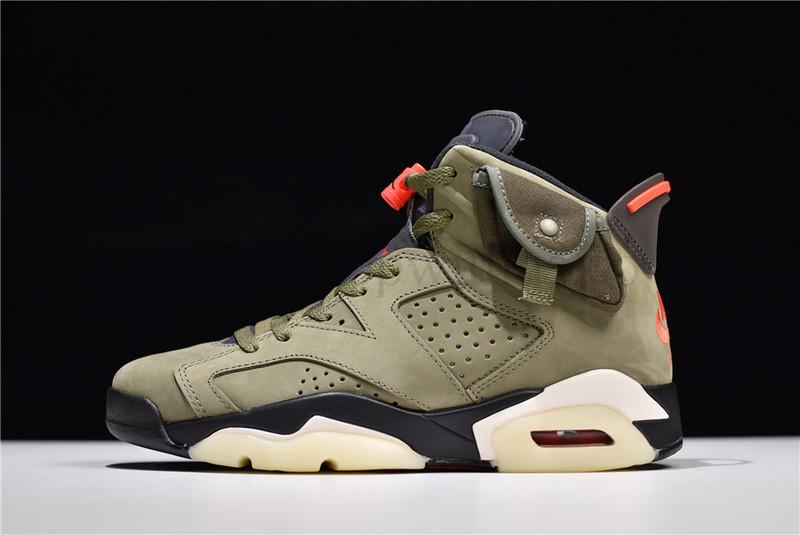 Travis Scott x Air Jordan 6 AJ6 - Medium Olive