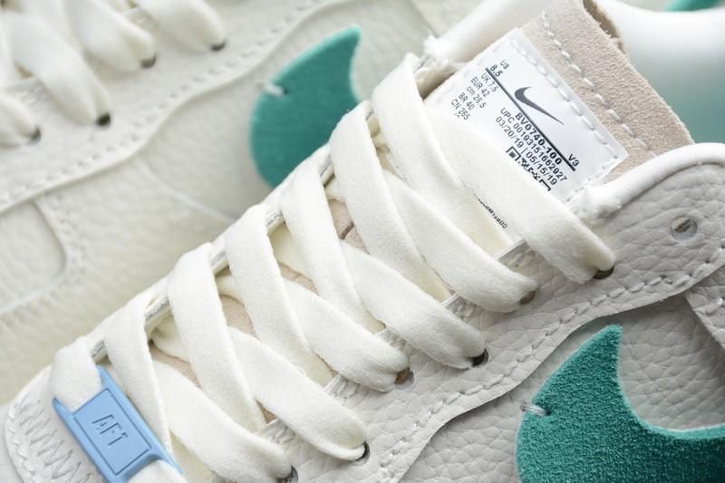 NikeMens Air Force 1 AF1 Vandalized - "Sail Mystic Green"