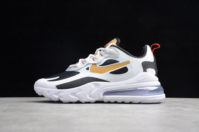 NikeMen's Air Max 270 React - Vast Grey Metallic Gold