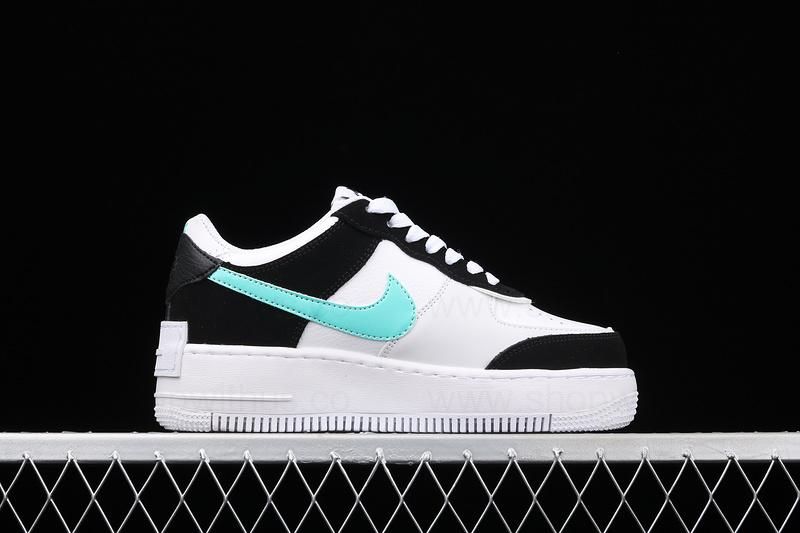 WMNS NikeAir Force 1 AF1 Shadow - White/Black Aurora