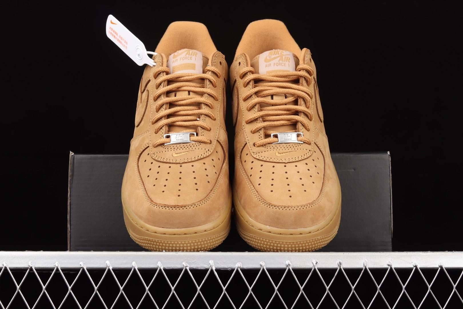 supreme x Air force 1 AF1 low - wheat