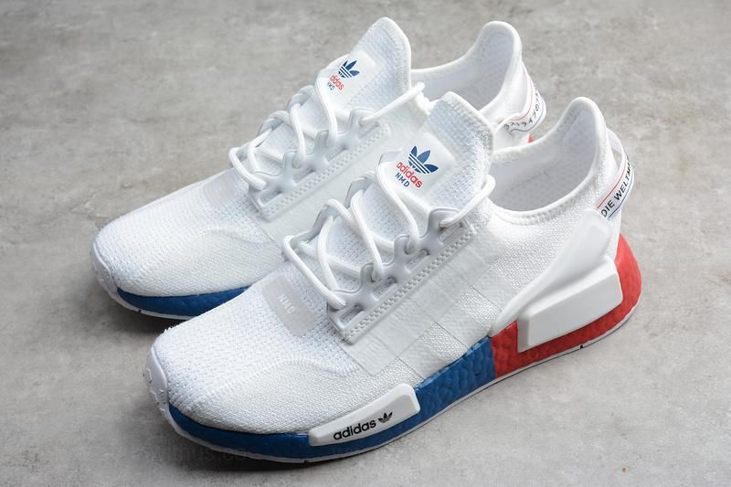 adidasNMD R1 v2 - White/Red/Blue