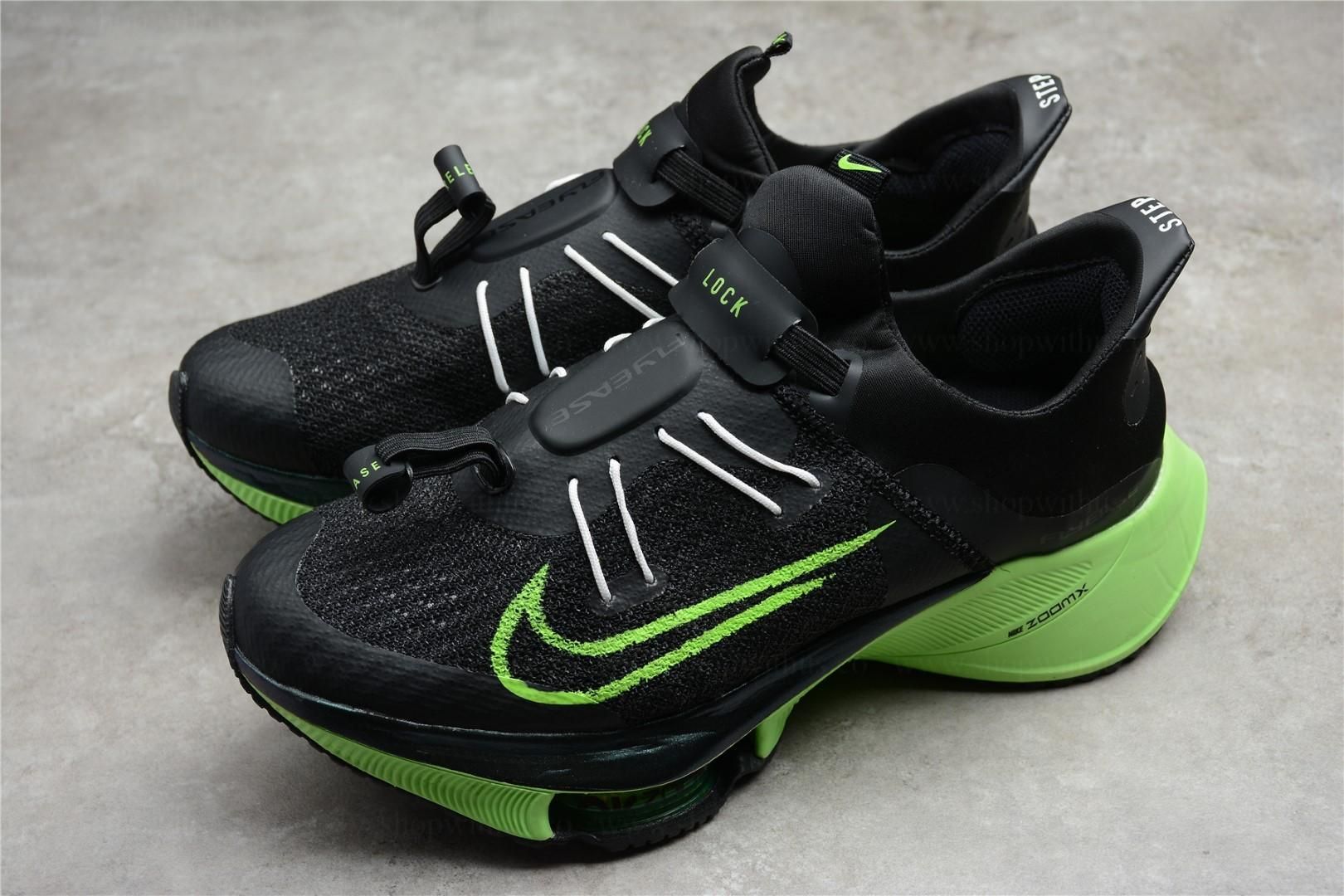 NikeAir Zoom Tempo NEXT% FlyEase - Black/Green