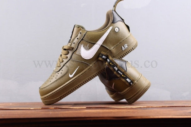NikeUnisex Air Force 1 AF1 Low Utility - Olive Canvas