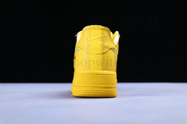 Custom NikeAir Force 1 AF1 Low x Off-White - Yellow