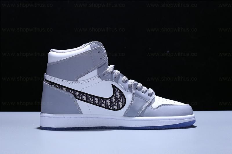 DI0R x Air Jordan 1 AJ1 Retro High - Grey